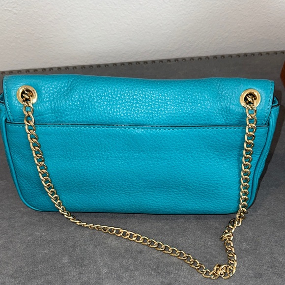 Michael Kors Teal Chain Strap Bag - Picture 4 of 6